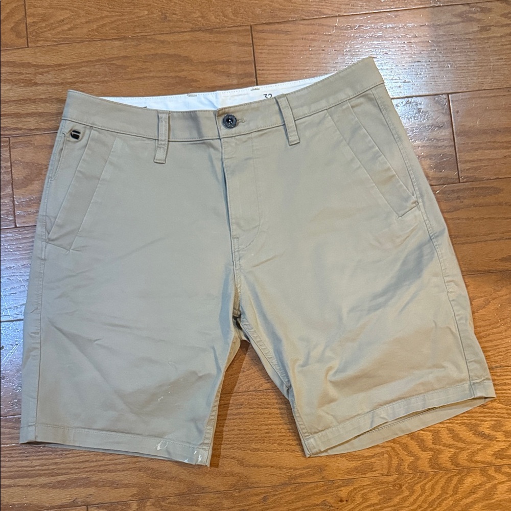 G-Star Raw Sz 32 Men's Beige Flat Front Shorts